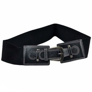 Maurice’s Industrial Moto Belt Black Waist Large